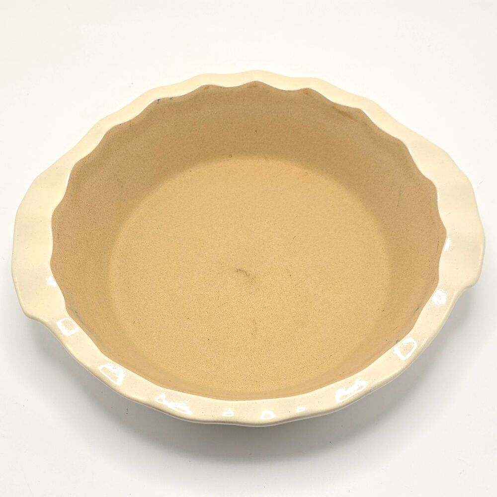 Pampered Chef Heritage Traditions 9" 1.5L Ceramic Pie Dish 450°F Oven Safe